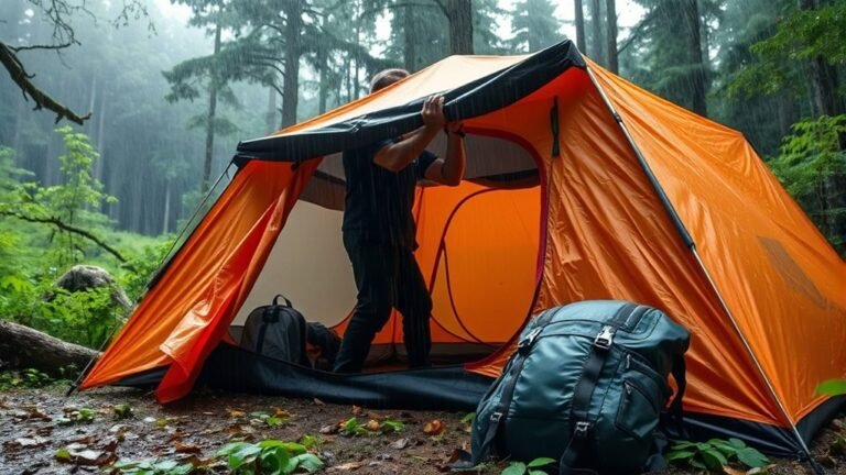 stay dry while camping