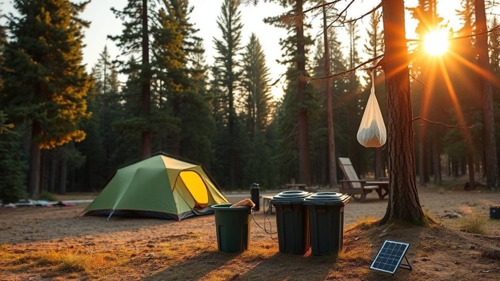 National Forest Campground Tent Camping Tips sustainable camping waste management