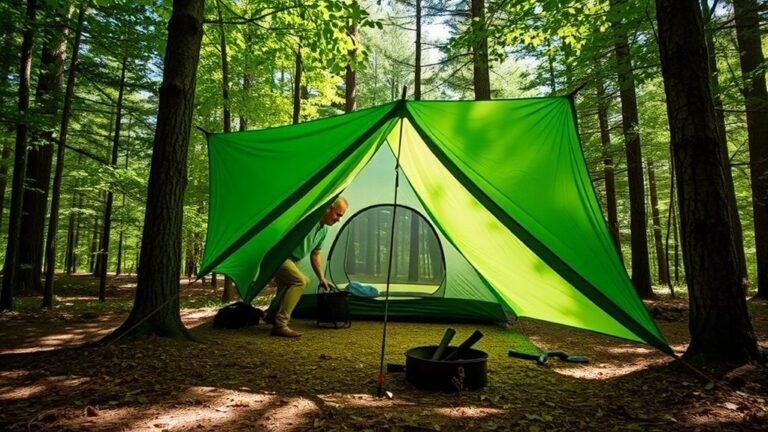 tarp porch tent entrance