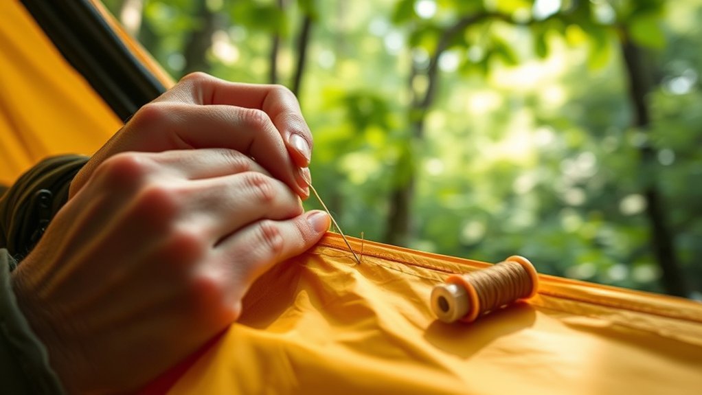 temporary repair for rainfly