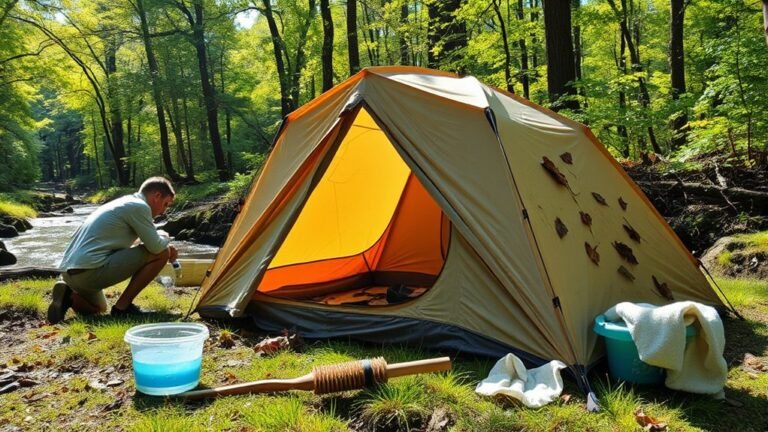tent cleaning alternatives recommended