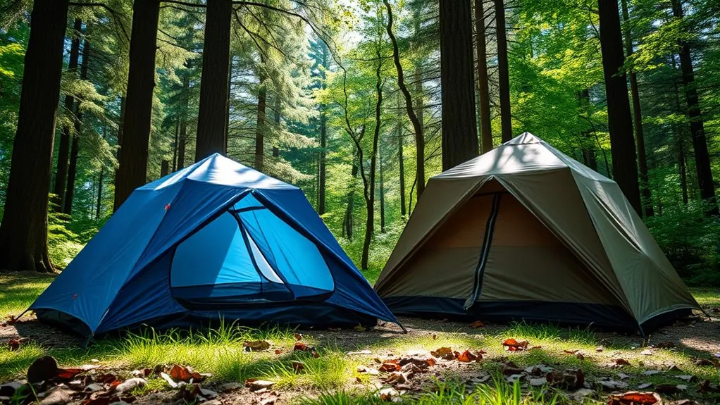Comparison of nylon and polyester tent fabric characteristics