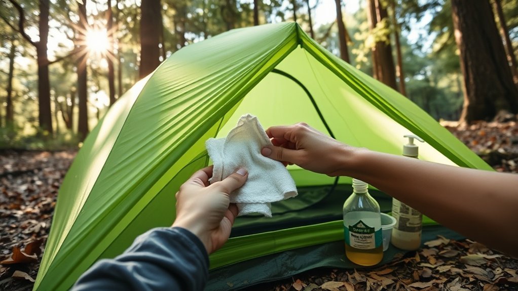 tent maintenance and care