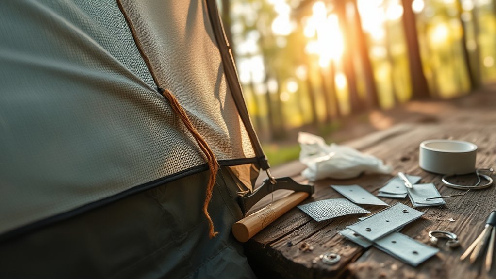 tent mesh damage prevention