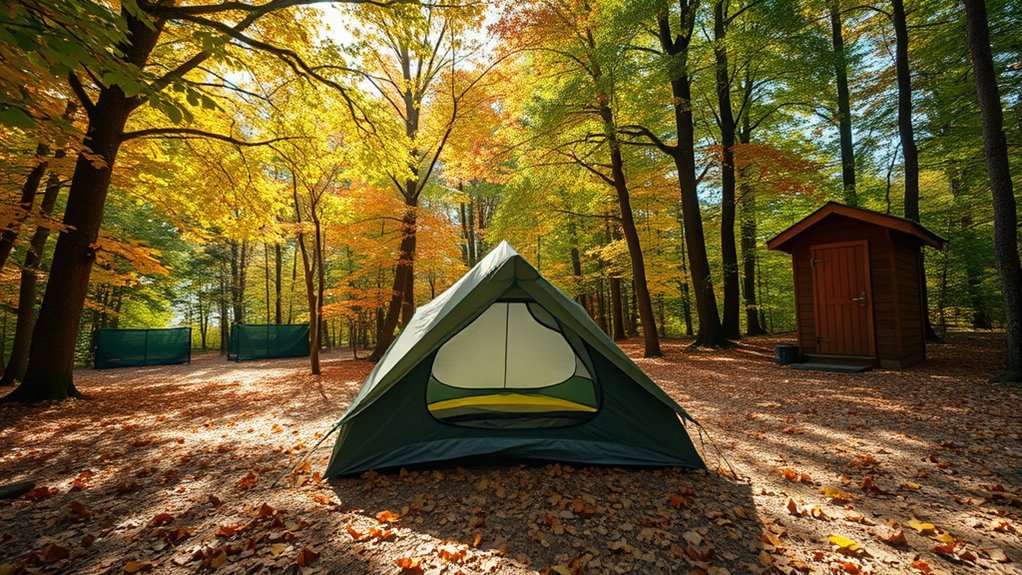 How Far Should a Tent Be From Bathrooms and Trails? tent placement for comfort