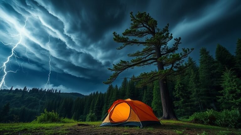 tent safety during thunderstorms