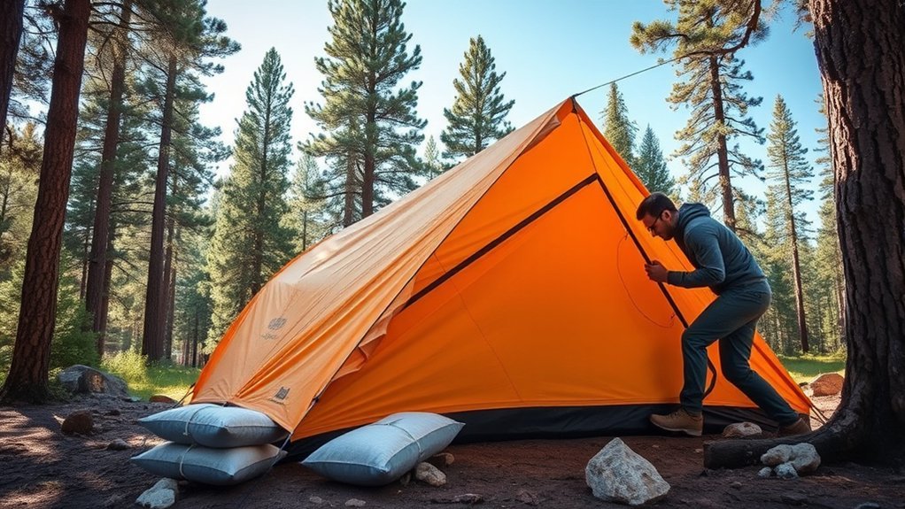 How to Stop a Tent From Flapping in Wind (Quiet It Down) tent setup for stability