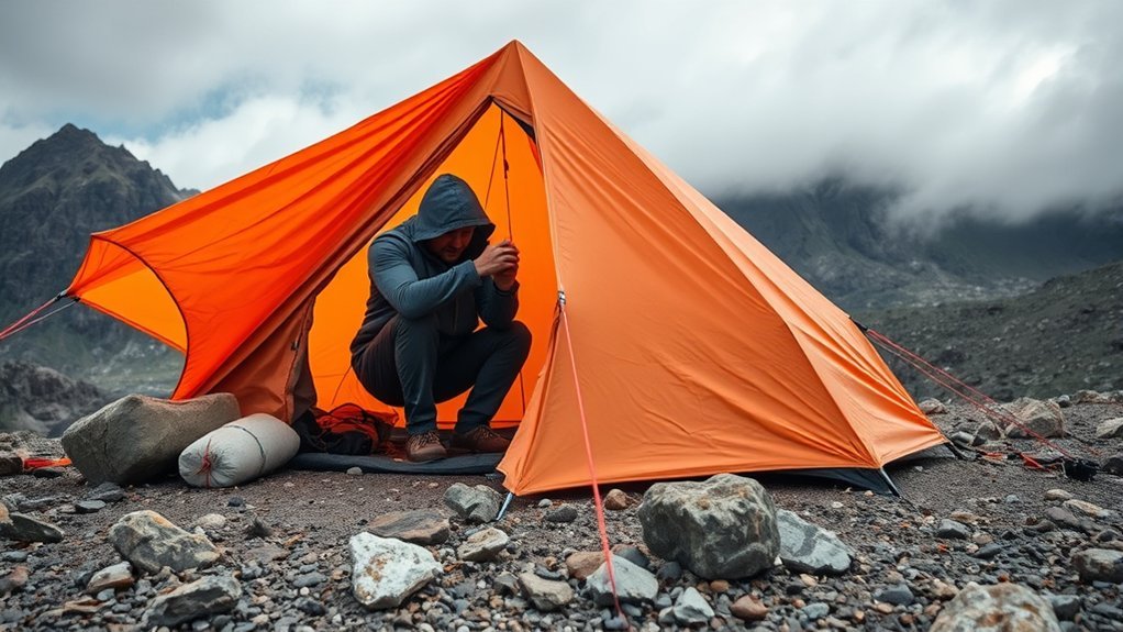 How to Pitch a Tent in Wind Without a Struggle tent stability and weight