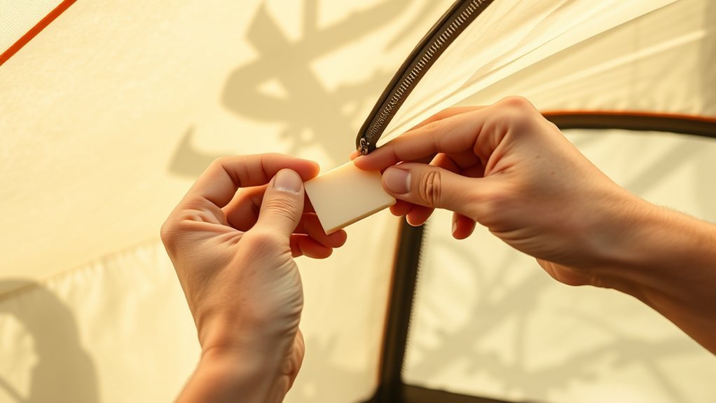 tent zipper maintenance routine