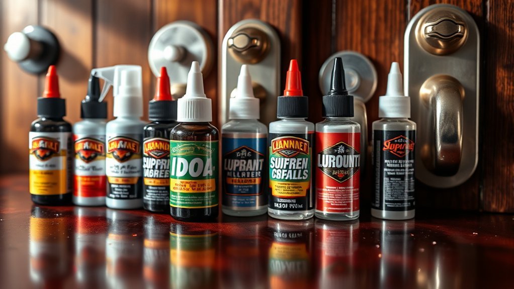 top door lock lubricants