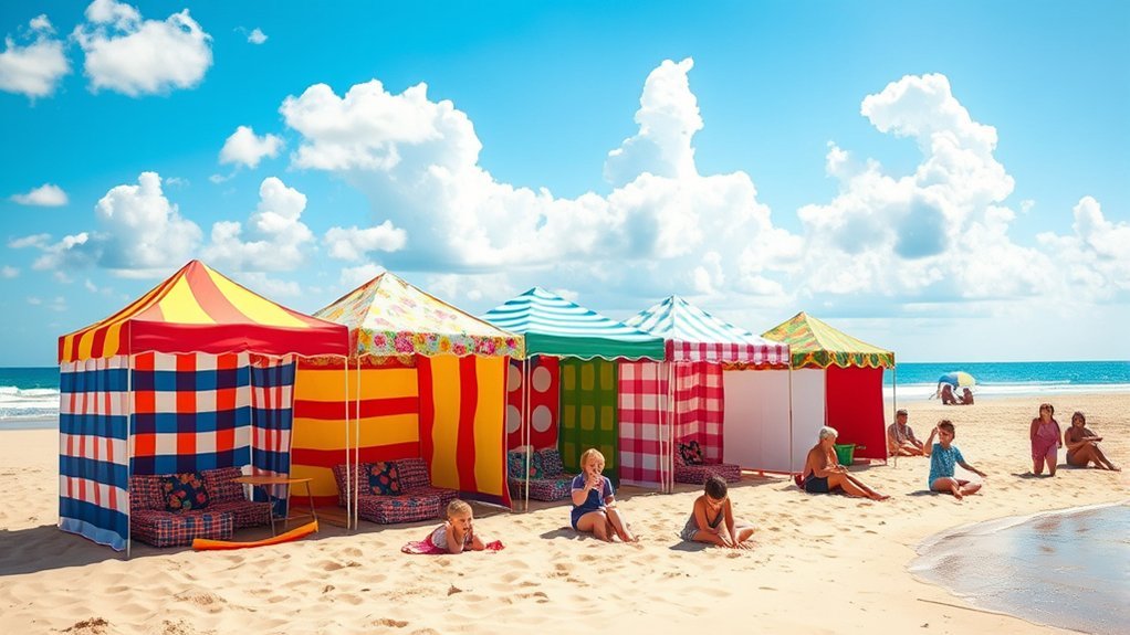 top family beach shelters