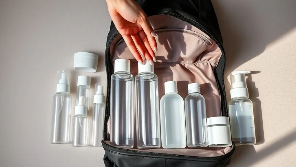 How to Pack Liquids for Flights 2026: TSA Rule Guide Set of leak-proof TSA compliant travel sized liquid containers for packing