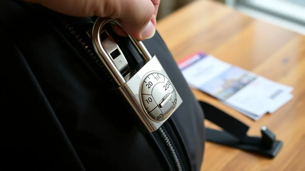 How to Use a Backpack Lock: Easy Steps & Pro Tips TSA-recognized combination lock and backpack zipper security tips