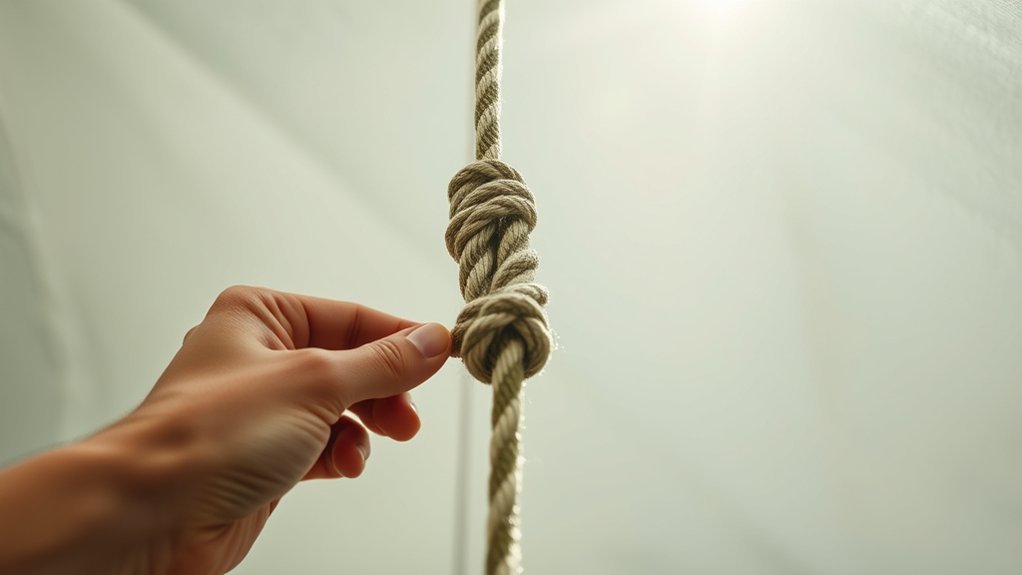 tying secure adjustable knot