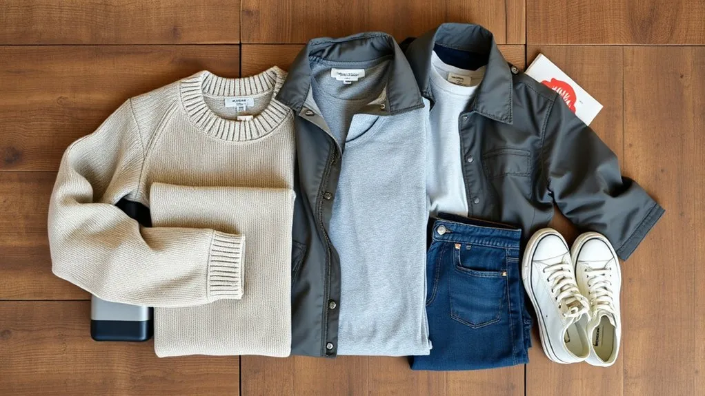 How to Pack a Backpack for Weekend Trip: Easy Steps & Pro Tips Versatile clothing arranged for a three-day weekend trip