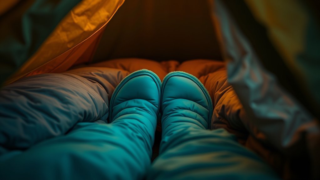 How to Keep Feet Warm While Sleeping in a Tent warmth with insulated booties