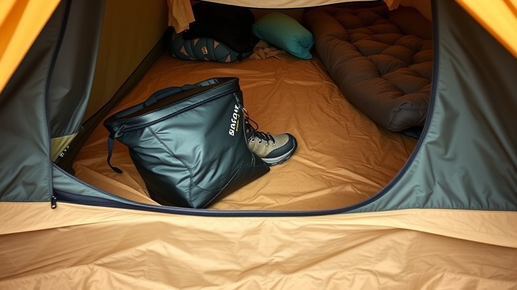 Where to Put Boots in a Tent (Without Getting Everything Dirty) waterproof boot storage bag
