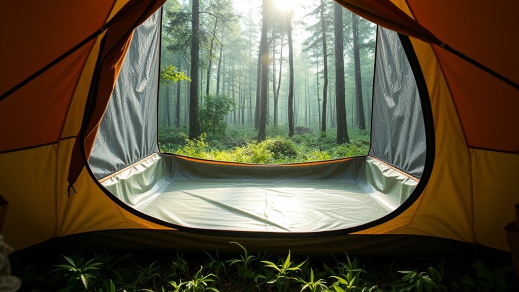 waterproof tent design feature