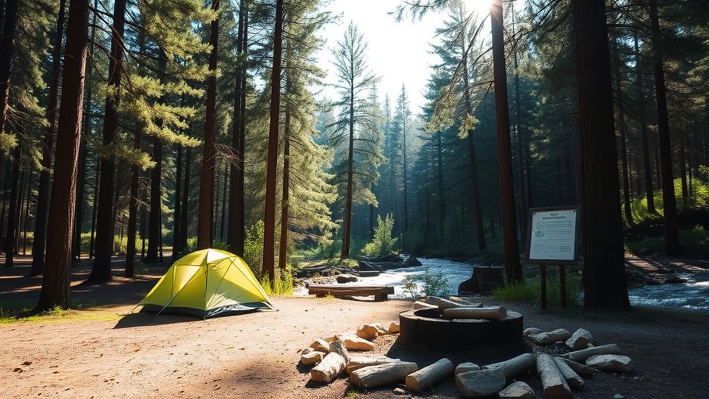 wild camping with responsibilities