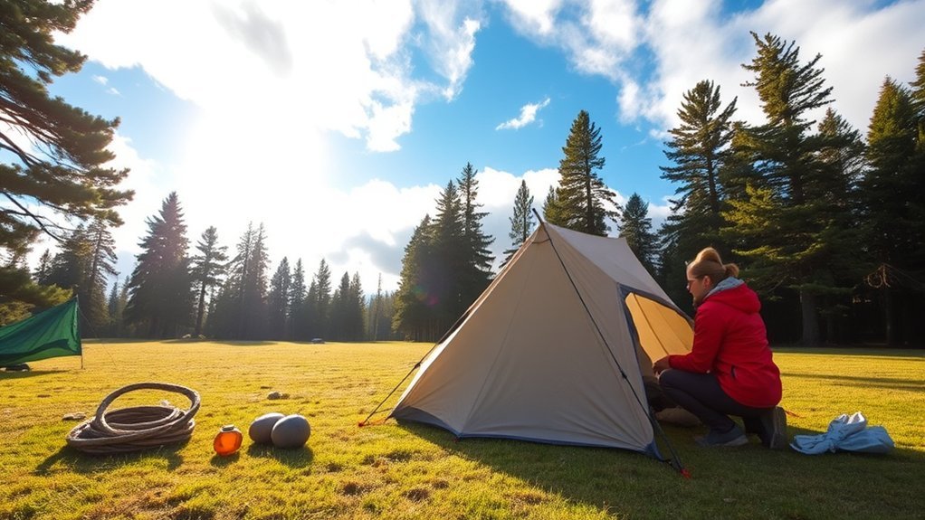How to Pitch a Tent in Wind Without a Struggle windy tent setup strategies
