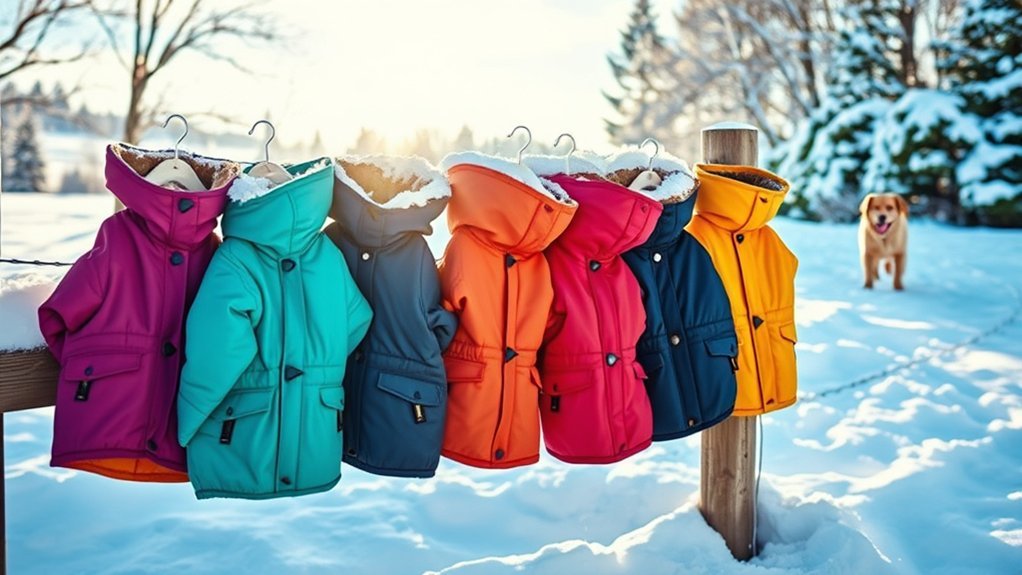 winter jackets for dog walking