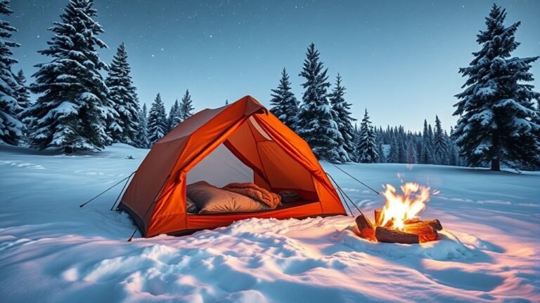 winter tent camping tips