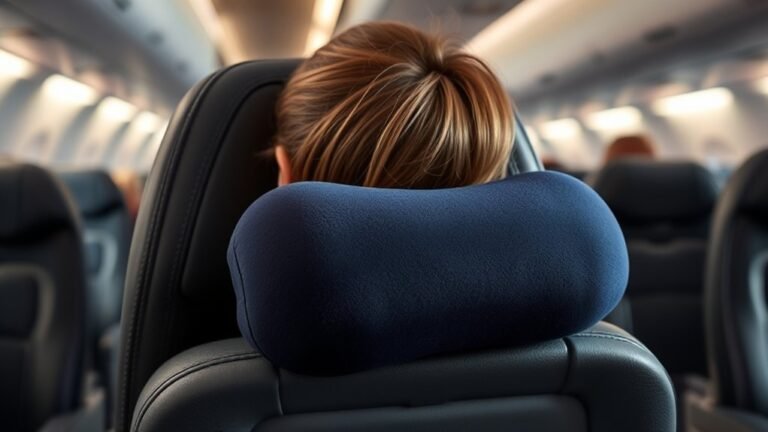 Travel Pillow Fit With Airline Seats and Headrests airline seat travel pillow