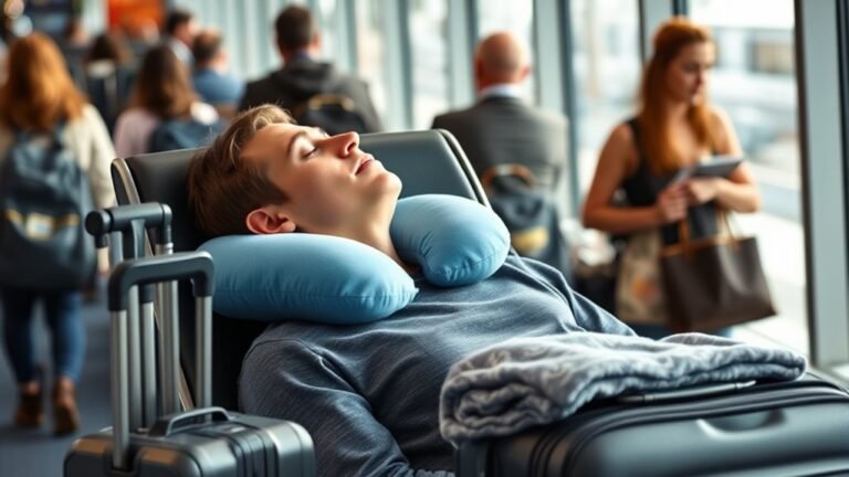 How to Use a Travel Pillow for Airport Naps airport nap travel pillow