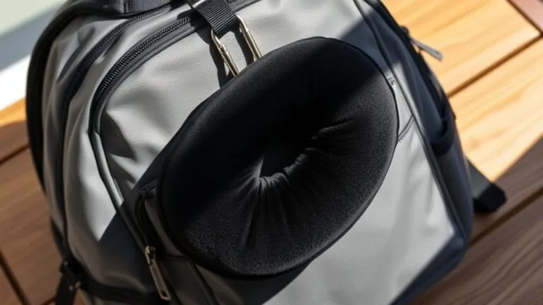 attach travel pillow securely