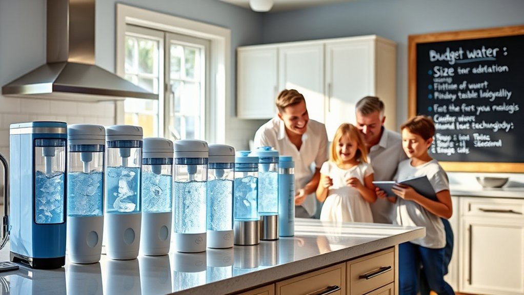 budget water filter considerations