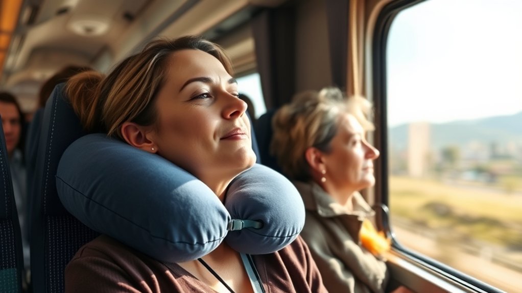 How to Use a Travel Pillow on a Train or Bus choose supportive travel pillows