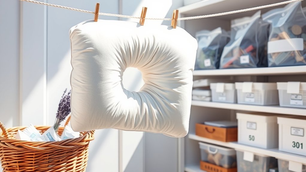 clean and dry pillow