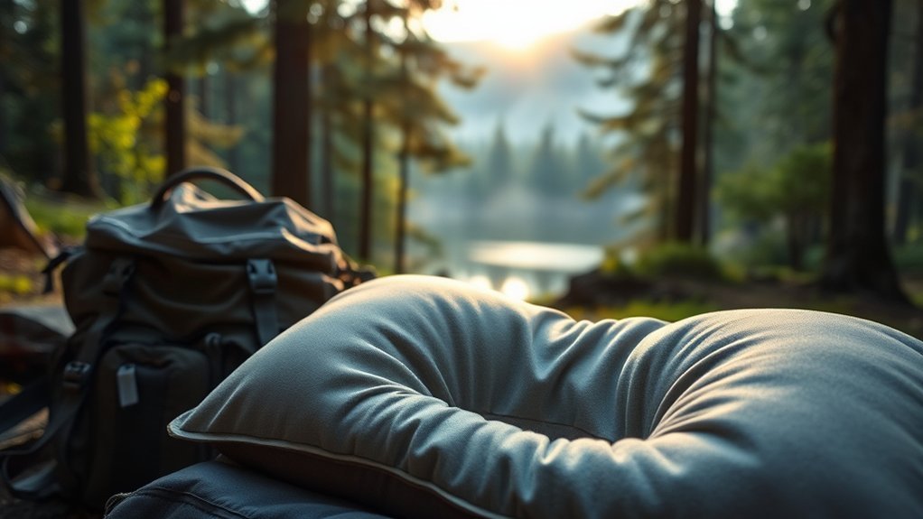 Travel Pillow Tips for Camping and Backpacking comfortable durable travel pillow