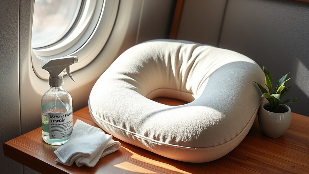 How to Clean a Memory Foam Travel Pillow Without Soaking It comfortable travel neck support