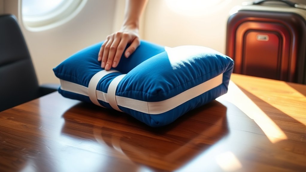 compress memory foam pillow