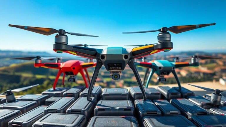 drones with extra batteries