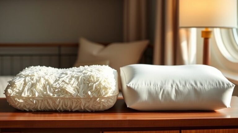 pillow filling composition comparison