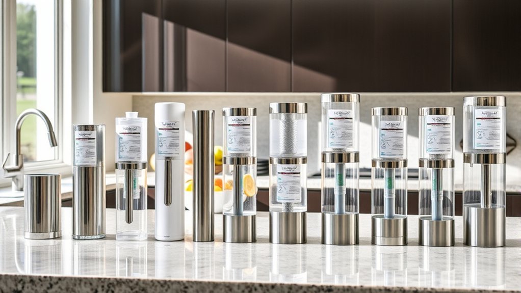 top water filters selection