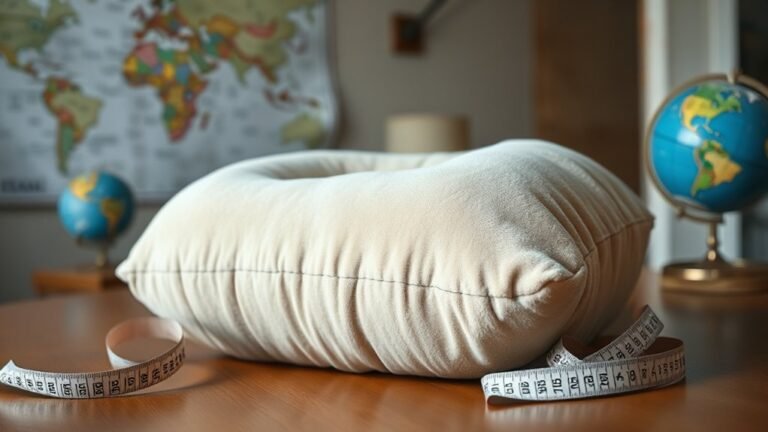 travel pillow size guide