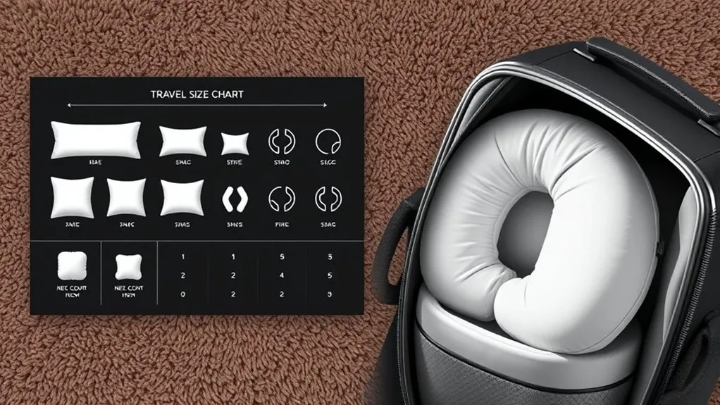 traveler checking the fit and support height of a neck pillow
