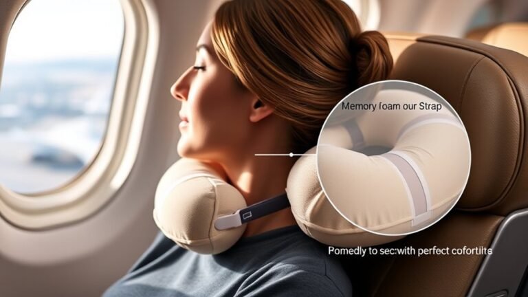 travel pillow strap mechanism