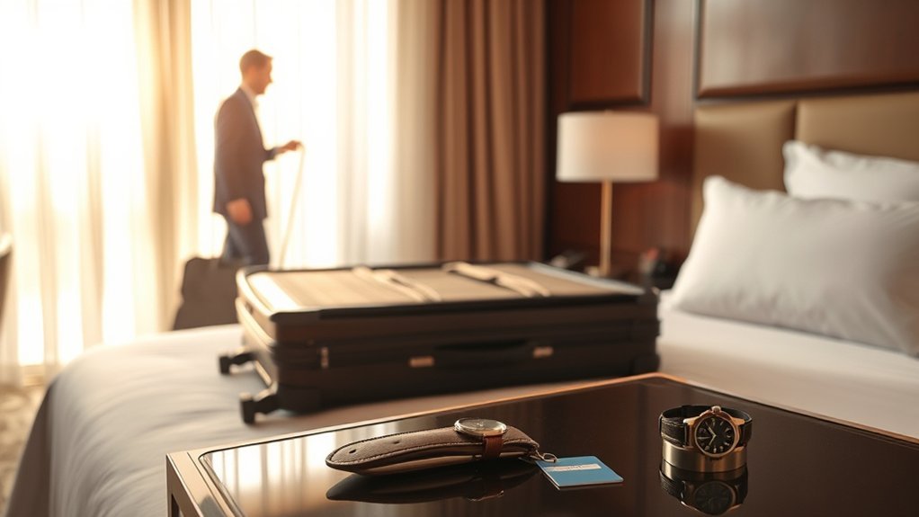hotel check-out deadline shown as 11 a.m.