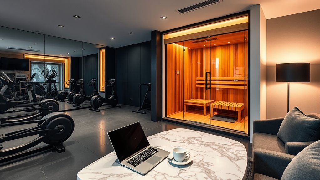 Luma Hotel Europe: Complete Hotel Guide private gym and sauna amenities at LUME Hotel Frankfurt