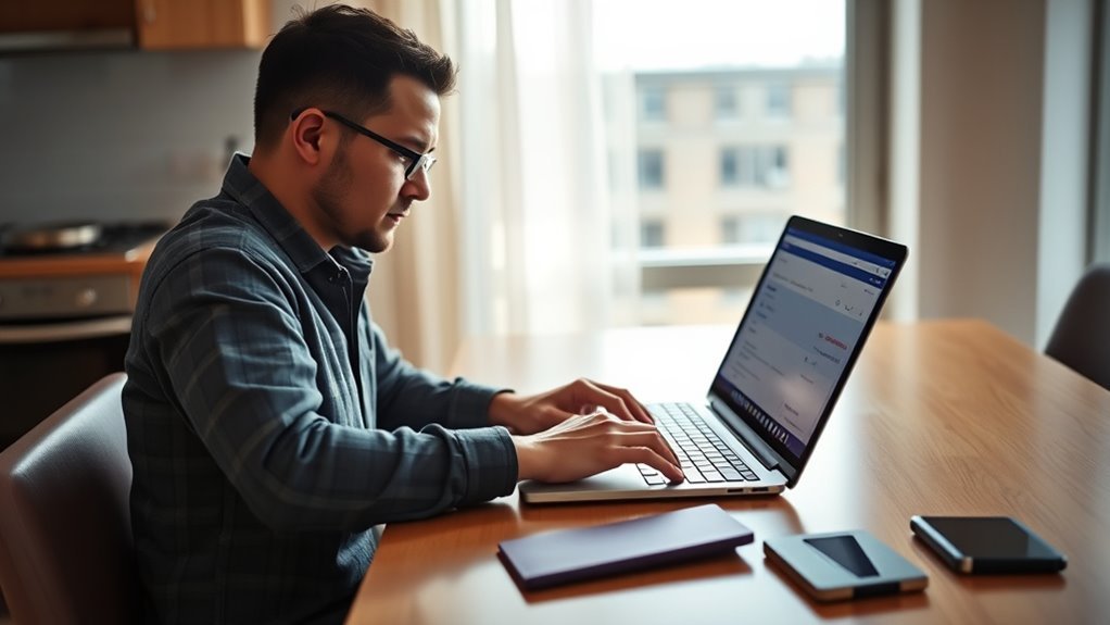 Traveler checking past Southwest flight records online