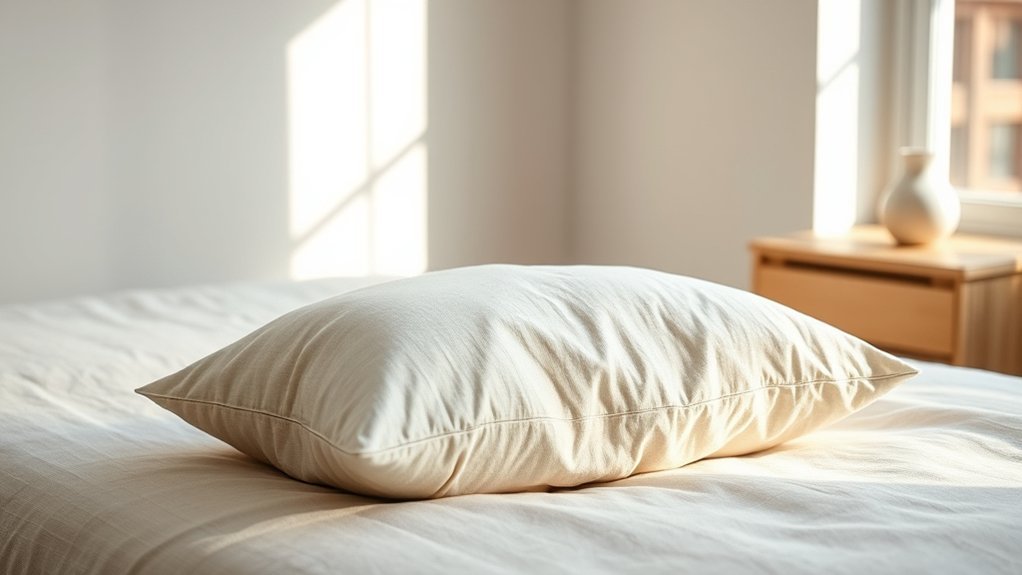 Buckwheat pillow with adjustable buckwheat hull fill for firm support