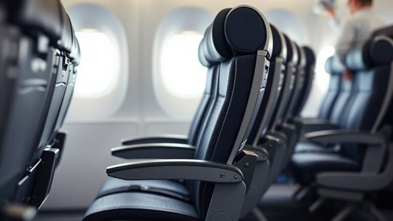 airplane recliner width guide