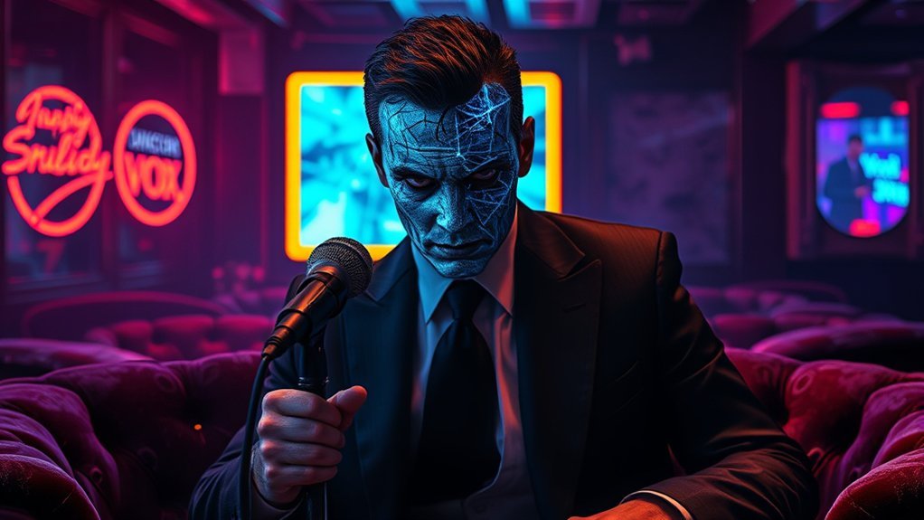 When Did Vox Die Hazbin: Everything You Need to Know Vox standing in his VoxTek media control center in Pentagram City