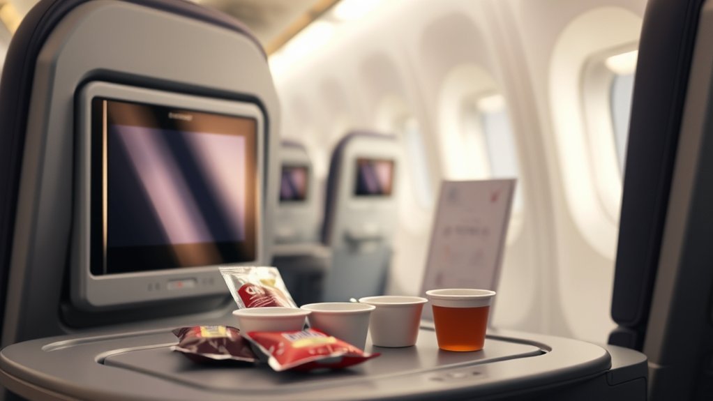 Current American Airlines buy-on-board food and drink prices