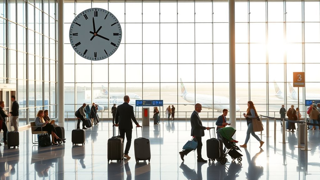 How Early to Arrive at the Airport: Complete Guide Traveler checking the recommended airport arrival time before a flight