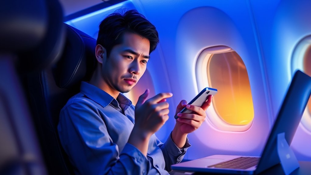 Troubleshooting an Asiana in-flight Wi-Fi connection on a mobile device